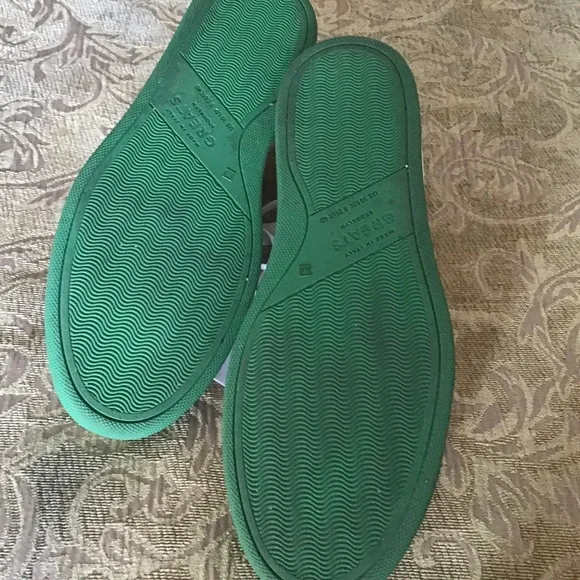 GREATS Women’s Sneakers in White with Green Soles - Picture 5 of 8